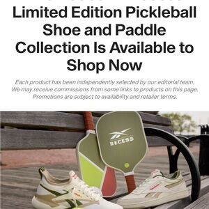 New recess Reebok Pickleball Sneakers limited edition mens7.5 women's 9